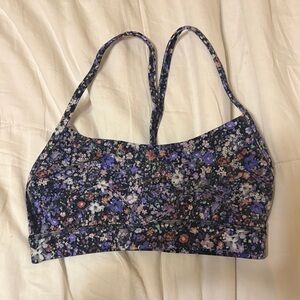 Lululemon flow Y bra nulu flower burst